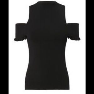 Intermix Cold Shoulder Knit Top